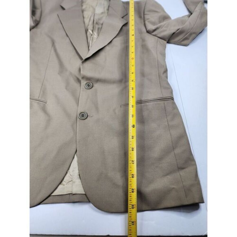 YSL Yves Saint Laurent Men Surgical Cuff Blazer Brown Jacket‎ 38 Made In France - Picture 7 of 16